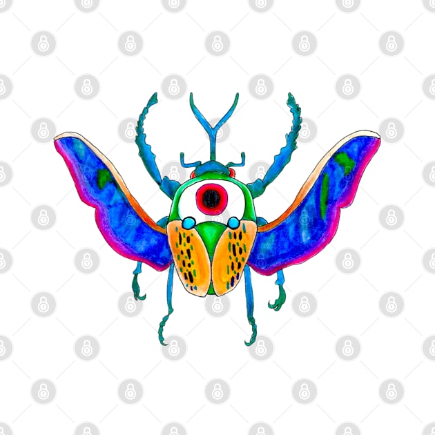 Evil Eye Beetle by Art of V. Cook