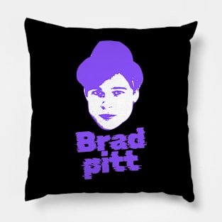 Brad pitt ||| 90s sliced style Pillow