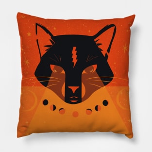 Black Cat Mystic Oracle Pillow