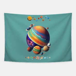 Planets Colour Tapestry