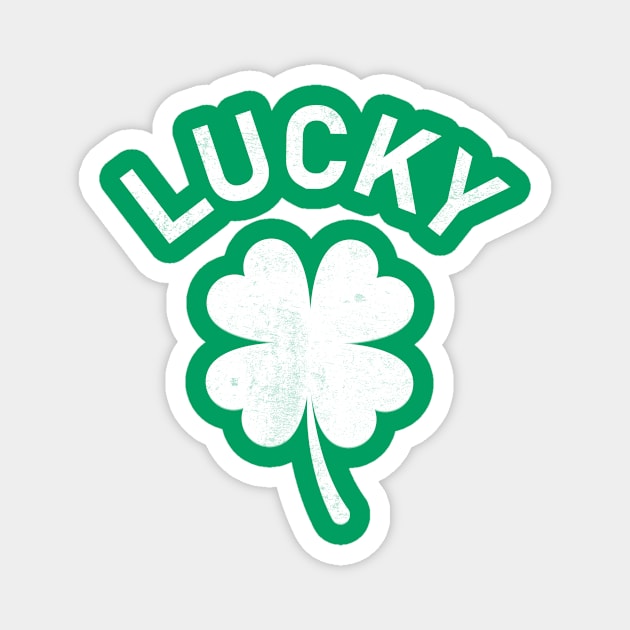 Lucky four leaf clover Magnet by WAADESIGN