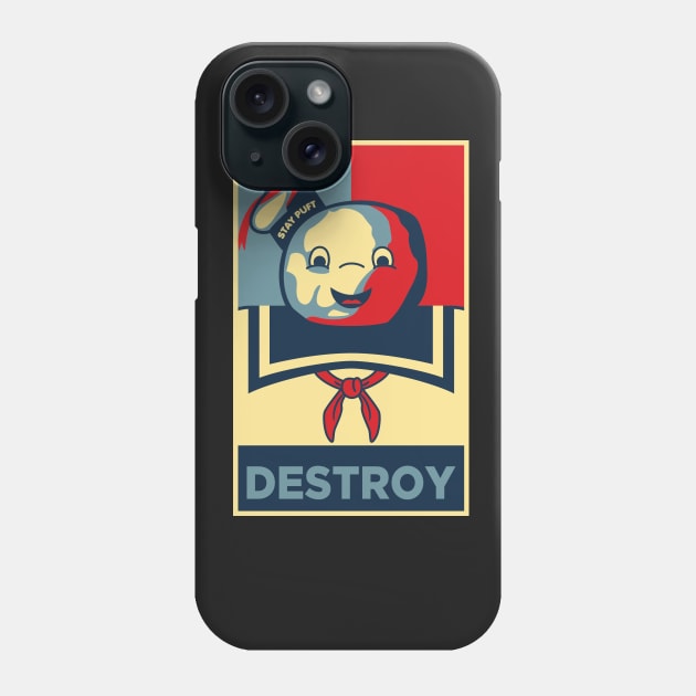 Stay Puft Destroy Ghostbusters Phone Case by joefixit2