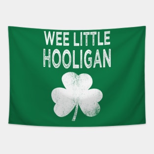 saint patricks day wee little hooligan Tapestry