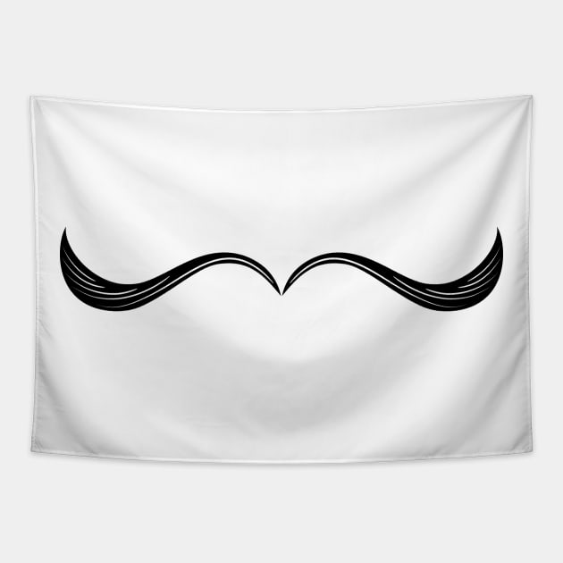 Elegant Moustache Tapestry by SWON Design