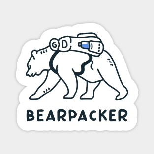 Bear Backpacker Adventure Magnet