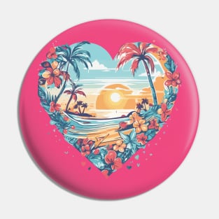 Summer Heart Pin