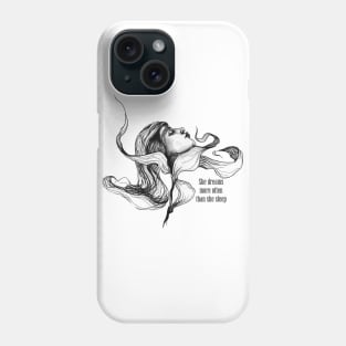 Hand drawing girl Phone Case