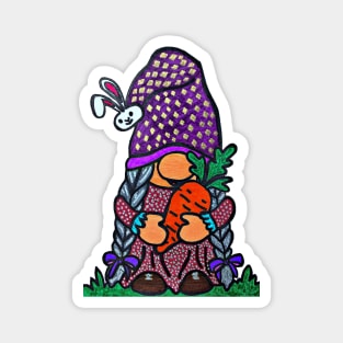 Cute Girl Gnome Magnet