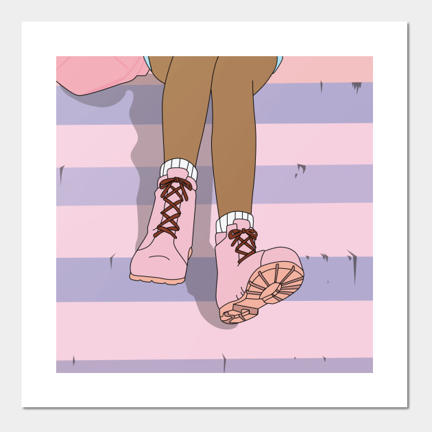 Aesthetic Anime Steps - Anime - Wall Art | TeePublic