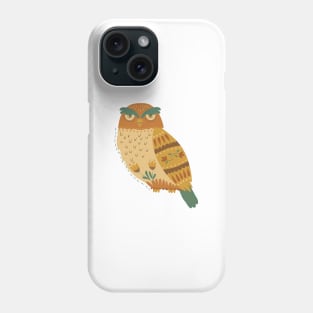 Autumn Folk Art Owl Phone Case