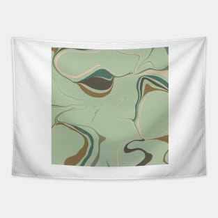 Abstract army green & pink Tapestry