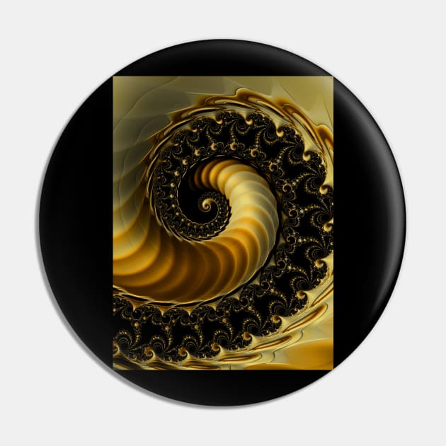 Golden Spiral Pin by Mistywisp