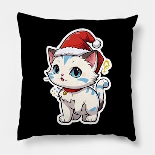 Cat Christmas Pillow