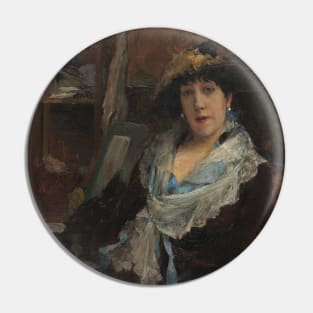 Marie Samary of the Odeon Theater by Jules Bastien-Lepage Pin