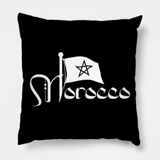 Morocco, I love Morocco, Moroccan Flag Pillow