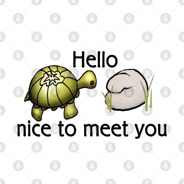 Hello nice to meet you (turtle) by FranBail