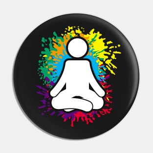 Yoga Meditation Pin