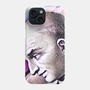 Bartolomé de las Casas Pink Portrait | Bartolomé de las Casas Artwork 8 Phone Case