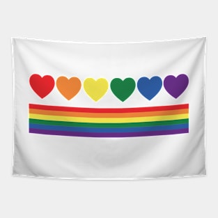 Colourful heart Tapestry