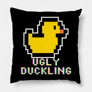 Ugly Duckling Retro Pixel! Pillow