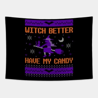 Halloween Ugly Sweater Tapestry