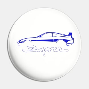 Toyota Blue Supra MK4 Vintage Pin