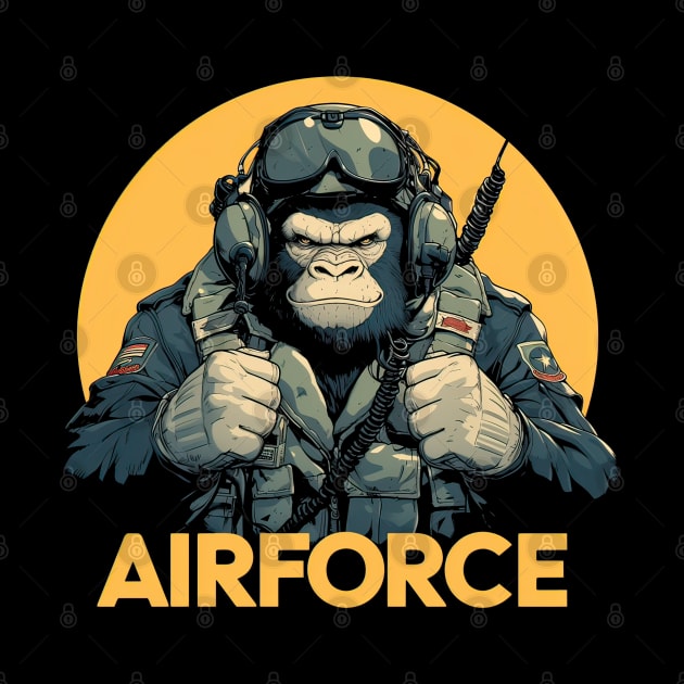 Air force gorilla by obstinator