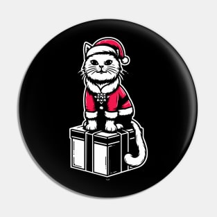 Christmas cat Pin