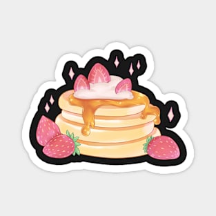 Delicious strawberry pancakes Magnet