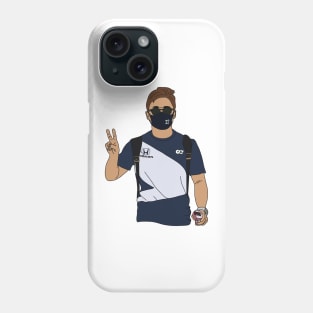 Yuki Tsunoda Peace Sign Phone Case