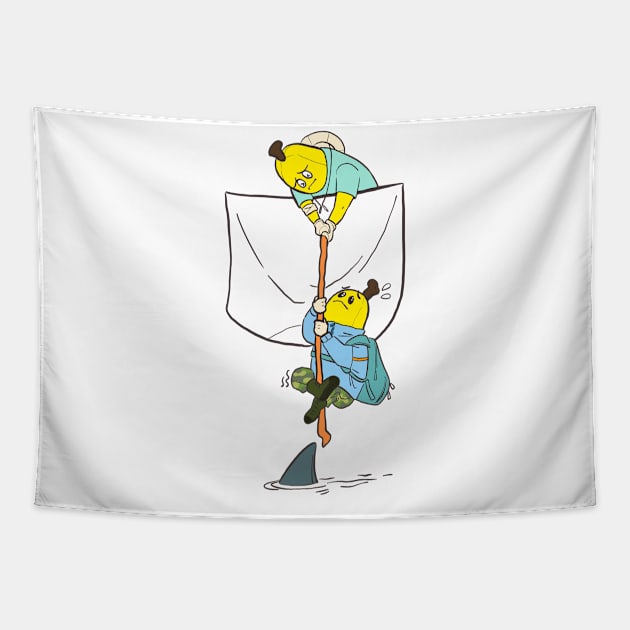 Funny Banana in Pocket Tapestry by AliZaidzjzx