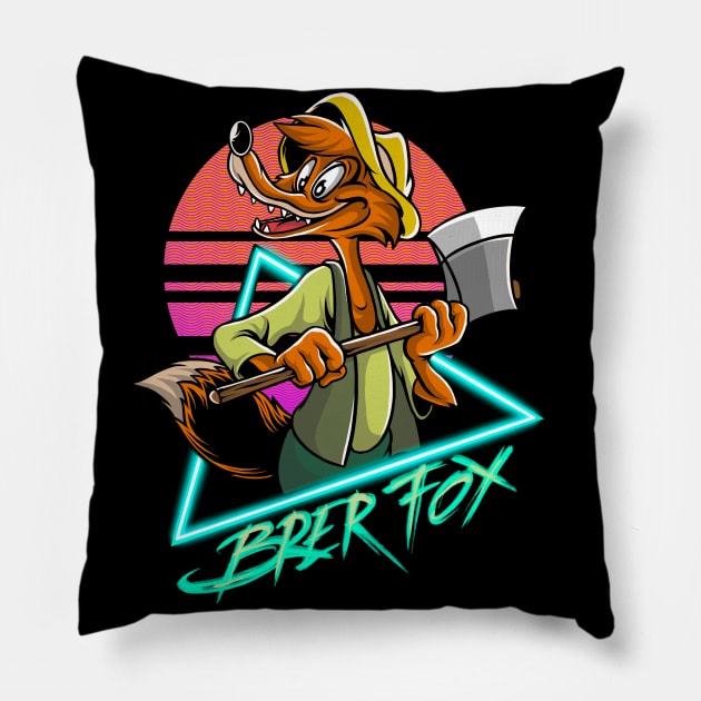 brer fox Pillow by terror machine std