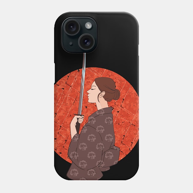 Samurai-ette Phone Case by gdimido