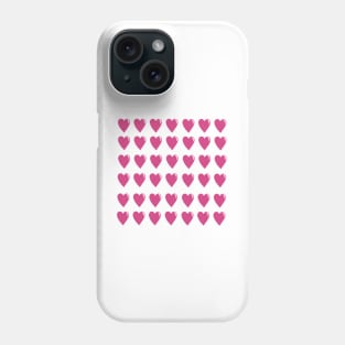 Heart hearts pink love Phone Case