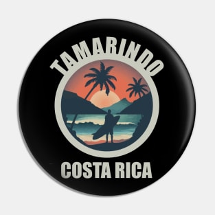 Tamarindo - Costa Rica (with Light Grey Lettering) Pin