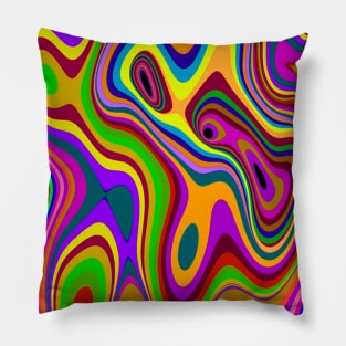 Dripping Colors Pillow