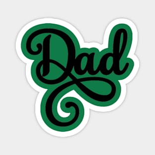 Lettering Dad Magnet