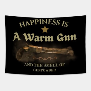 Happinees is Warm Gun Quote Shirt Tapestry