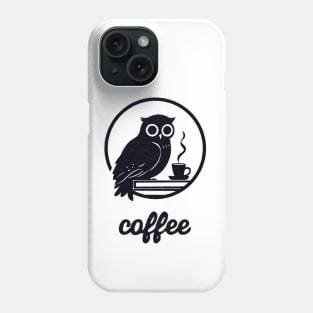 Books Coffee And Owl Phone Case