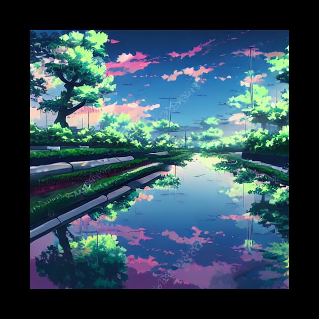 Anime Style Landscape by AI-Horizon 