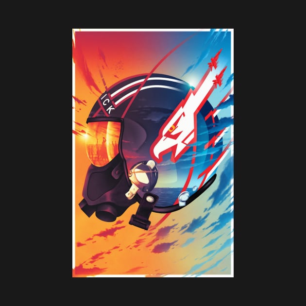 Maverick's Helmet by SkipBroTees