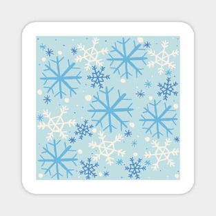 Winter Snowflake Pattern Magnet