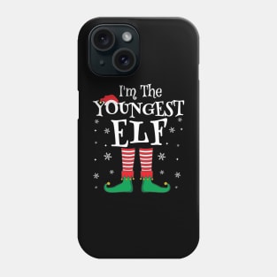 I'm The Youngest Elf Matching Family Christmas Pajama Shirt Phone Case