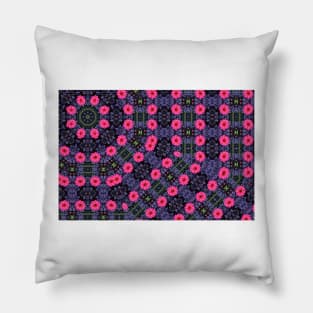 Dahlia Flower Design - Kaleidoscopic Pillow