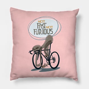 Funny cycling sloth Pillow