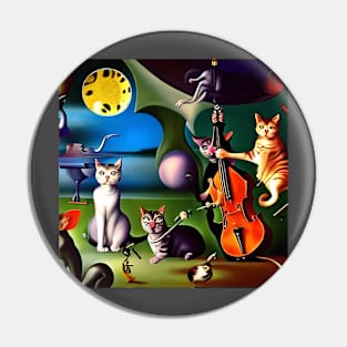 Jazz Cats Waiting For The Band Leader Pin