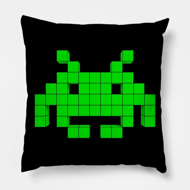 Invaders From Space 3 Pillow by prometheus31