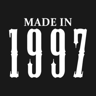 Made in 1997 year | Simple White T-Shirt