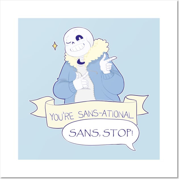 Undertale Sans Pixel Art | Art Print