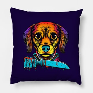 Cosmic Canine Cuts Pillow